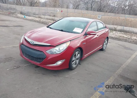 2011 Hyundai Sonata Hybrid z USA, uszkodzony, nr VIN KMHEC4A44BA018712